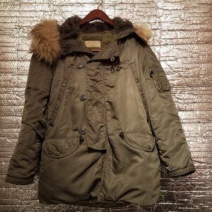 VINTAGE USAF US AIR FORCE PARKA AIRCREW JACKET TYPE N3B 1950s SIZE SMALL CONMAR
